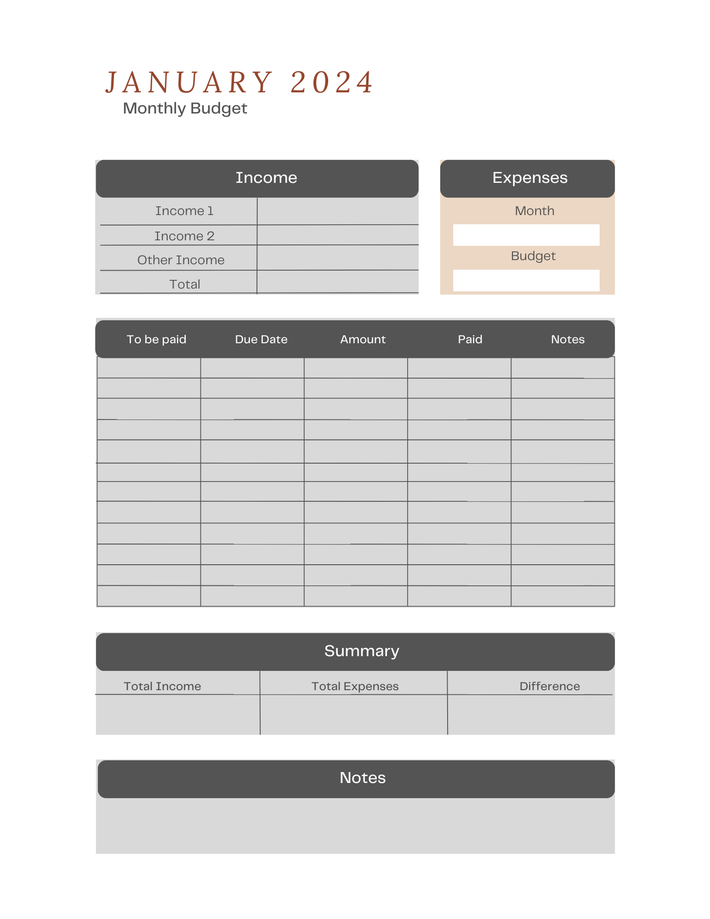 2024 Planner